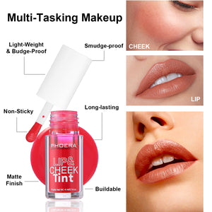 PHOERA Lip&Cheek Tint Stain Matte Finish